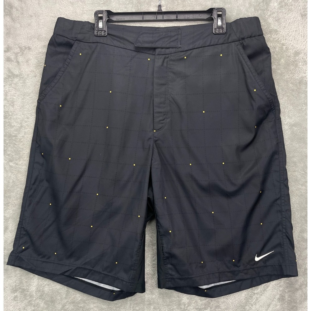 VTG Nike Men's Board‎ Shorts XXL Fit-Dry Black Polka Dots Pockets 348309-010